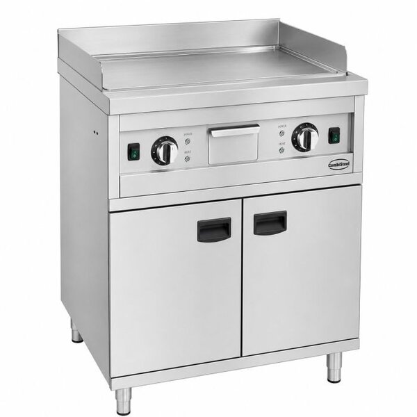 Combisteel Entry 700 Chrome elektrische bakplaat dubbel | 400V / 8.1kW |  B800xD700mm.