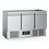 Combisteel Koelwerkbank 3 deuren | GN 1/1 | 1365x700x876(H)mm