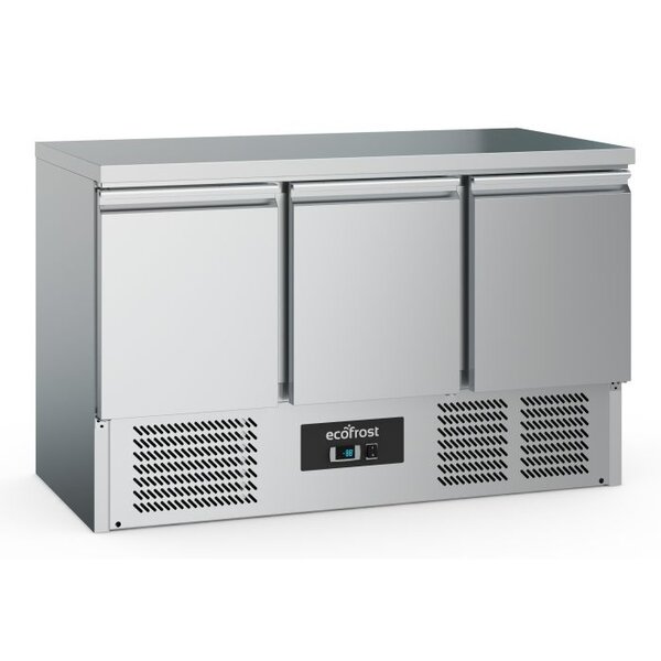 Combisteel Koelwerkbank 3 deuren | GN 1/1 | 1365x700x876(H)mm