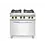 Hendi  Gasfornuis met Heteluchtoven | Kitchen Line | 4 pits | 19kW/3kW | 80x70x(H)90cm