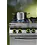 Hendi  Gasfornuis met Heteluchtoven | Kitchen Line | 4 pits | 19kW/3kW | 80x70x(H)90cm