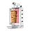 Hendi Kebabgrill gas | Profi Line Hendi | 60kg vlees | 230W | 745x735x1110(H)mm