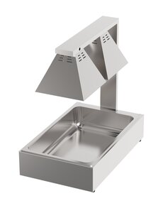 Combisteel Warmhoudlamp 2 Lampen Met GN1/1 | 343x559x569(H)mm | 0,5kW | 7490.0505
