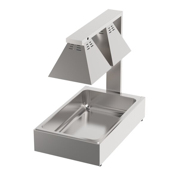 Combisteel Warmhoudlamp 2 Lampen Met GN1/1 | 343x559x569(H)mm | 0,5kW | 7490.0505
