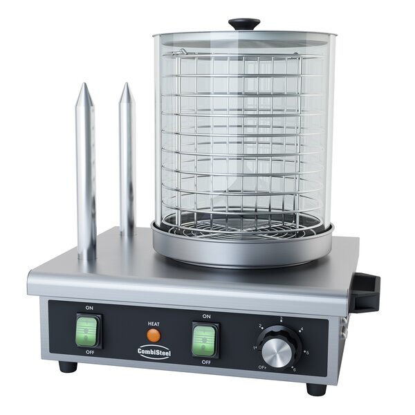 Combisteel Hot Dog Warmer Met 2 Brood Verwarmstaven | 387x300x395(H)mm | 0.5kW | 7518.0125