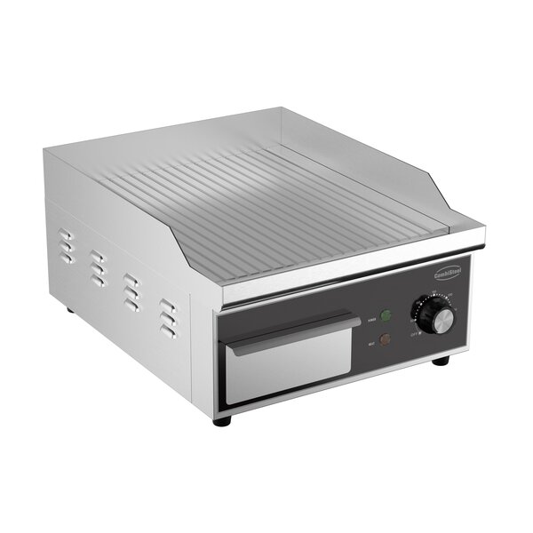 Combisteel Elektrische Bakplaat Geribd | 360x450x220(H)mm | 2kW | 7518.0145