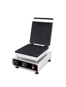 Combisteel Wafelijzer 4St Vierkante Wafels | 305x430x505(H)mm | 1.75kW | 7540.0085