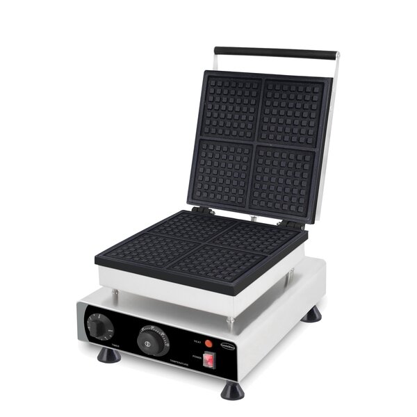 Combisteel Wafelijzer 4St Vierkante Wafels | 305x430x505(H)mm | 1.75kW | 7540.0085
