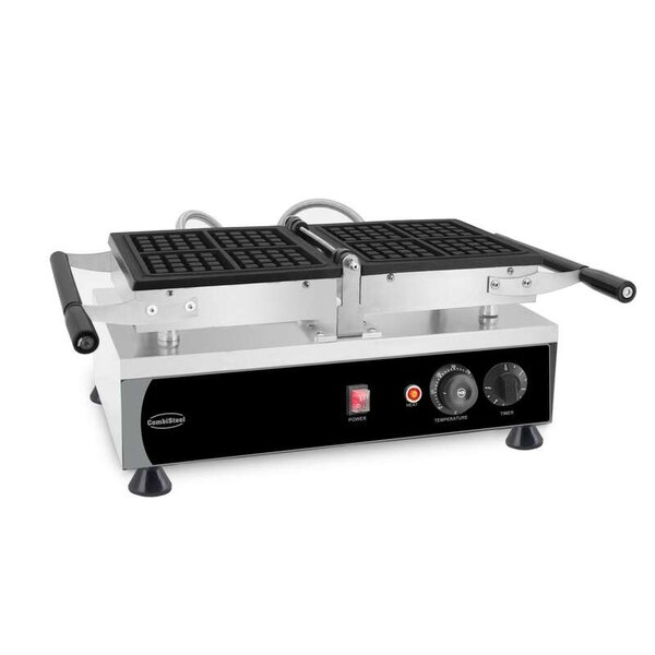 Combisteel Draaibaar Wafelijzer 4St Brusselse Wafel | 605x280x250(H)mm | 1.2kW | 7540.0075