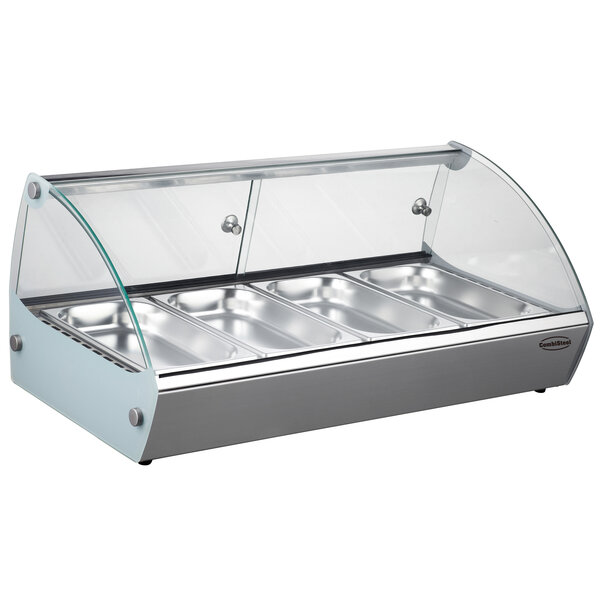 Combisteel Warmhoudvitrine 4 1/3 GN | 840x395x270(H)mm | 0,8kW | 7487.0135