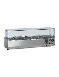 Combisteel Gekoelde Opzetvitrine 1/4 GN x5 | 1200x335x435(H)mm | 0.11kW | 7950.5115