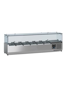 Combisteel Gekoelde Opzetvitrine 1/3 GN x6 | 1500x395x435(H)mm | 0.11kW | 7950.5128