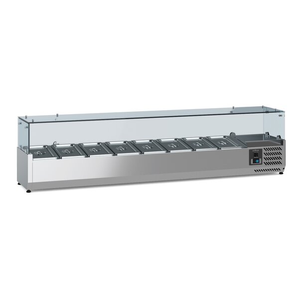 Combisteel Gekoelde Opzetvitrine 1/4 GN x8 | 1800x335x435(H)mm | 0.11kW | 7950.5121