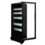 Combisteel Drankenkoelkast 1 Glasdeur Zwart Sve-450 Bl | 650x540x1750(H)mm | 0,23kW | 7086.0005