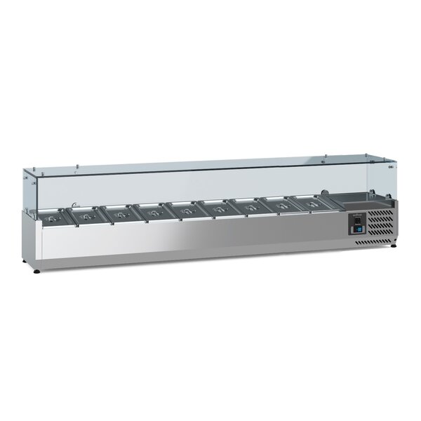 Combisteel Gekoelde Opzetvitrine 1/3 GN x9 | 2000x395x435(H)mm | 0.11kW | 7950.5133