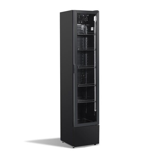 Combisteel Koelkast 1 Glasdeur Zwart Nap-150 | 390x470x1880(H)mm | 0.138kW | 7455.1912