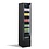 Combisteel Koelkast 1 Glasdeur Zwart Nap-150 | 390x470x1880(H)mm | 0.138kW | 7455.1912