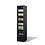 Combisteel Koelkast 1 Glasdeur Zwart Nap-150 | 390x470x1880(H)mm | 0.138kW | 7455.1912
