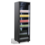 Combisteel Koelkast 1 Glasdeur Zwart Nap-360 | 595x580x1950(H)mm | 0.265kW | 7455.1916