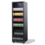 Combisteel Koelkast 1 Glasdeur Zwart Nap-360 | 595x580x1950(H)mm | 0.265kW | 7455.1916