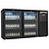 Combisteel Barkoeler 2 Glasdeuren Zwart 305L Led | 1434x520x860(H)mm | 0,25kW | 7503.0005