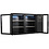 Combisteel Barkoeler 2 Glasdeuren Zwart 305L Led | 1434x520x860(H)mm | 0,25kW | 7503.0005