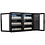 Combisteel Barkoeler 2 Glasdeuren Zwart 305L Led | 1434x520x860(H)mm | 0,25kW | 7503.0005