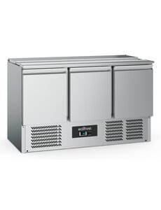 Combisteel Saladette 3 Deuren 4X1/1GN Pan | 1365x700x876(H)mm | 0.24kW | 7950.5055