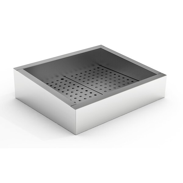 Combisteel Crushed Ice Bak 2/1 GN Schuin RVS 304  Afvoer Aan De Bedieningszijde | 722x590x160(H)mm | 7013.2785