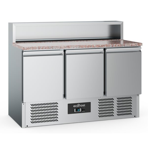 Combisteel Pizzawerkbank 3 Deurs 8X1/6GN Pan | 1365x700x1075(H)mm | 0.24kW | 7950.5095