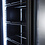 Combisteel Koelkast 2 Glasdeuren Zwart Nap-850 | 1120x597x2100(H)mm | 0.4kW | 7455.1918
