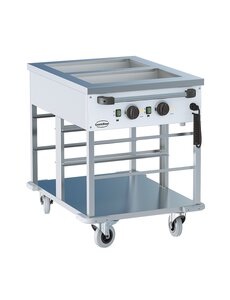 Combisteel Bain-Marie Trolley 2/1 | 650x850x840(H)mm | 2kW | 7178.1155
