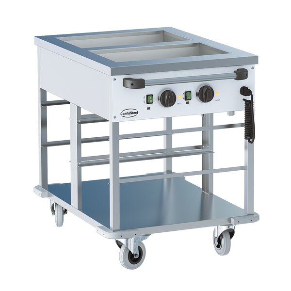 Combisteel Bain-Marie Trolley 2/1 | 650x850x840(H)mm | 2kW | 7178.1155
