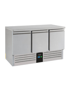 Combisteel Koelwerkbank 3 Deuren Energy Line  Uitgevoerd Met Verdamper | 1368x700x870(H)mm | 0,235kW | 7450.5115