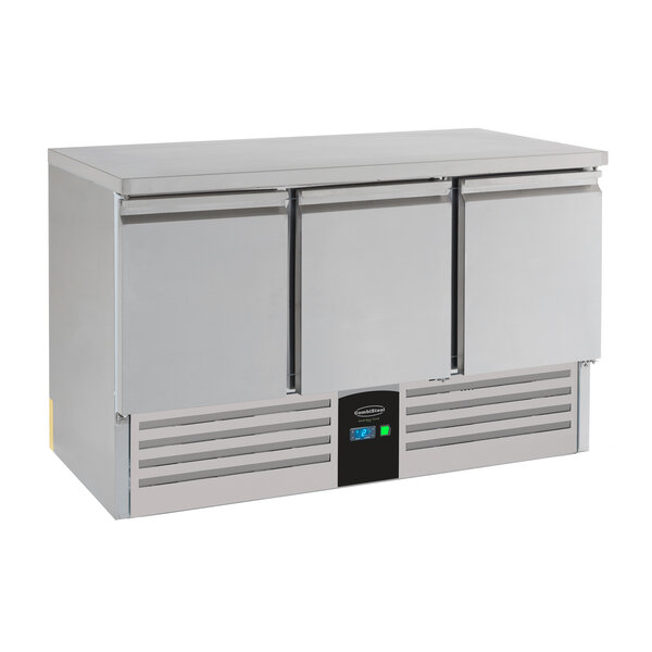 Combisteel Koelwerkbank 3 Deuren Energy Line  Uitgevoerd Met Verdamper | 1368x700x870(H)mm | 0,235kW | 7450.5115
