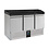 Combisteel Pizzawerkbank 3 Deuren Zwart Graniet Werkblad | 1400x700x1020(H)mm | 0.34kW | 7950.0061