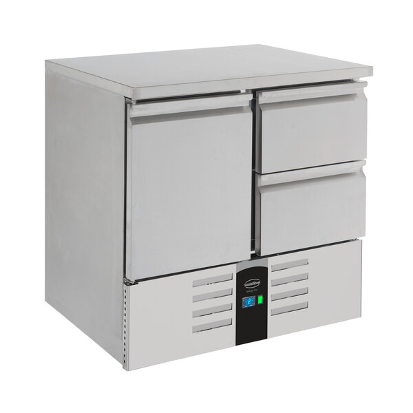 Combisteel Koelwerkbank 1 Deur/2 Laden Energy Line  Uitgevoerd Met Verdamper | 903x700x870(H)mm | 0,155kW | 7450.5105