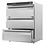 Combisteel Koelkast Tafelmodel RVS 3 Laden | 600x605x810(H)mm | 0,15kW | 7450.0536