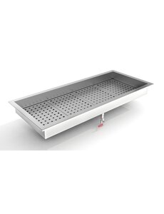 Combisteel Crushed Ice Bak 4/1 GN Inbouw RVS 304 | 1362x590x170(H)mm | 7013.2735