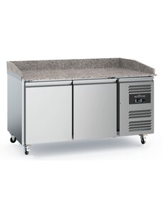 Combisteel Pizzawerkbank 2 Deurs  Met Wielen | 1515x800x1000(H)mm | 0.21kW | 7950.5135