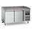 Combisteel Pizzawerkbank 2 Deurs  Met Wielen | 1515x800x1000(H)mm | 0.21kW | 7950.5135