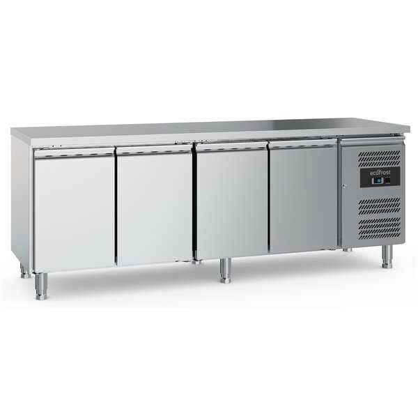 Combisteel 700 Koelwerkbank 4 Deuren  Met Verstelbare Poten | 2230x700x850(H)mm | 0.34kW | 7950.5045