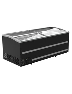 Combisteel Supermarkt Vrieskist Zwart 1880  Handmatige Ontdooiing | 1879x952x894(H)mm | 0,395kW | 7072.0005