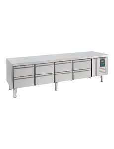 Combisteel Koelwerkbank 650 Hoog 8 Laden | 2000x700x650(H)mm | 0,27kW | 7950.0455