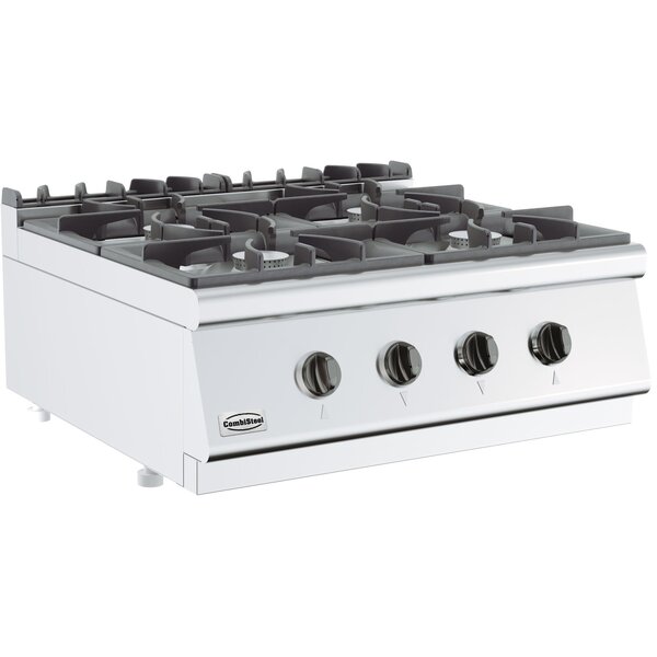 Combisteel Base 700 Gaskooktafel 4 Br. Tafelmodel | 800x700x300(H)mm | 26kW gas | 7178.0205
