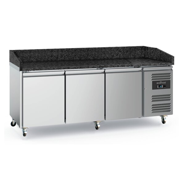 Combisteel Pizzawerkbank 3 Deurs Graniet  Met Wielen | 2020x800x1000(H)mm | 0.32kW | 7950.5142