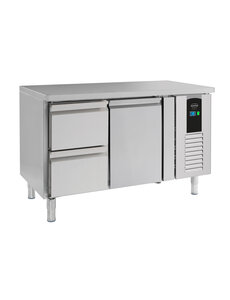 Combisteel 700 Koelwerkbank 1Deurs 2 Laden Energy Line | 1360x700x860(H)mm | 0,3kW | 7450.5015