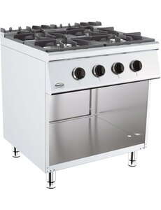 Combisteel Base 700 Gaskooktafel 4 Br. | 800x700x900(H)mm | 26kW gas | 7178.0405