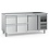 Combisteel 700 Koelwerkbank 1 Deurs 4 Laden  Met Verstelbare Poten | 1795x700x850(H)mm | 0.23kW | 7950.5175