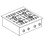 Combisteel Gas Kookunit 4 Br. 18Kw | 600x600x270(H)mm | 18kW gas | 7266.0015